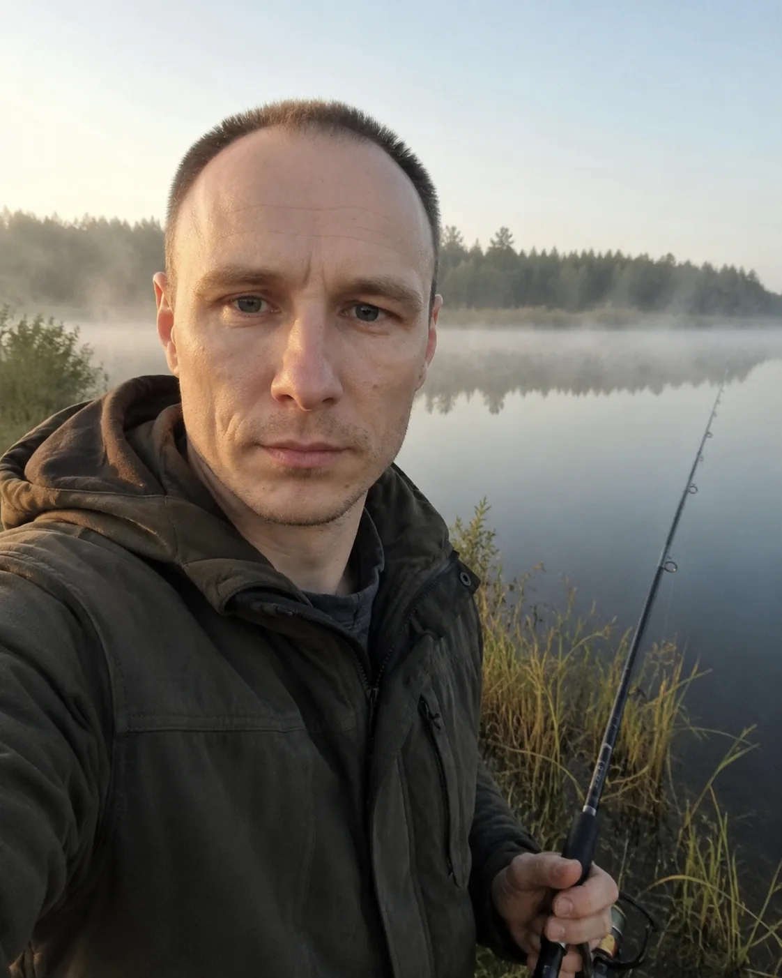 Константин Буряченко на рыбалке